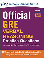 ETS GRE Verbal Reasoning coursebook